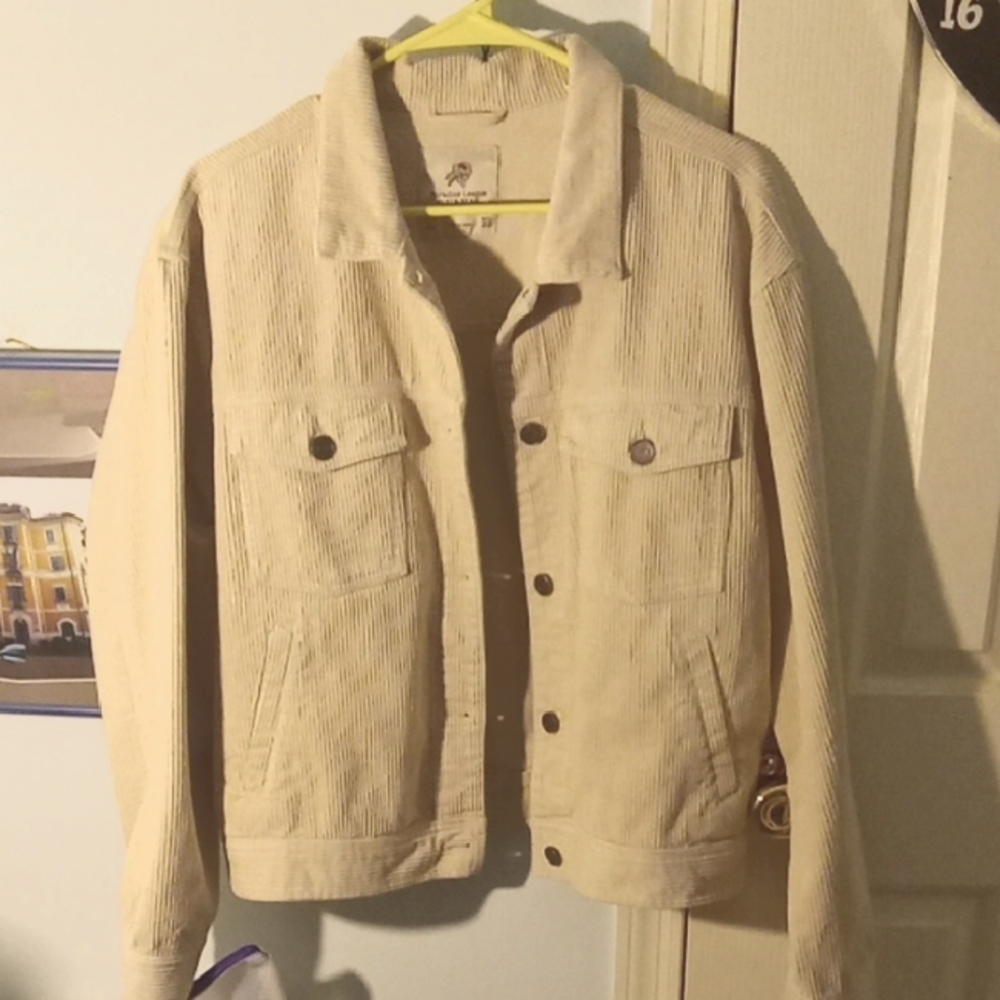 Paradise League Pull & Bear NWOT Corduroy Button Up Jacket XL